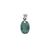 Zilveren hanger kyaniet (aqua) | ovaal facet 1,6 x 1 cm Zilveren hanger kyaniet (aqua) | ovaal facet 1,6 x 1 cm