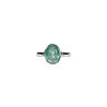 Zilveren ring kyaniet (aqua) maat 17 | ovaal facet 1 x 0,8 cm Zilveren ring kyaniet (aqua) maat 17 | ovaal facet 1 x 0,8 cm