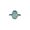 Zilveren ring kyaniet (aqua) maat 17 1/2 | ovaal facet 1,3 x 0,9 cm Zilveren ring kyaniet (aqua) maat 17 1/2 | ovaal facet 1,3 x 0,9 cm