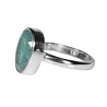 Zilveren ring kyaniet (aqua) maat 17 1/2 | ovaal facet 1,3 x 0,9 cm Zilveren ring kyaniet (aqua) maat 17 1/2 | ovaal facet 1,3 x 0,9 cm