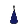 Zilveren hanger lapis lazuli | druppel 3,1 x 1,8 cm Zilveren hanger lapis lazuli | druppel 3,1 x 1,8 cm