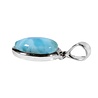 Zilveren hanger larimar | druppel 1,6 x 1,1 cm Zilveren hanger larimar | druppel 1,6 x 1,1 cm