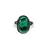 Zilveren ring malachiet maat 16 1/2 | ovaal 1,6 x 1 cm Zilveren ring malachiet maat 16 1/2 | ovaal 1,6 x 1 cm