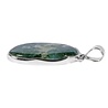 Zilveren hanger mosagaat | ovaal 3,6 x 2,5 cm Zilveren hanger mosagaat | ovaal 3,6 x 2,5 cm