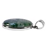 Zilveren hanger mosagaat | rond 2,6 cm Zilveren hanger mosagaat | rond 2,6 cm