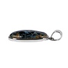 Zilveren hanger pietersiet (blauw) | ovaal 3,1 x 1,9 cm Zilveren hanger pietersiet (blauw) | ovaal 3,1 x 1,9 cm
