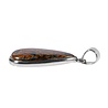 Zilveren hanger pietersiet (bruin) | druppel 3,1 x 2,2 cm Zilveren hanger pietersiet (bruin) | druppel 3,1 x 2,2 cm