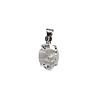 Zilveren hanger Herkimer diamant | 1,6 x 1,2 cm Zilveren hanger Herkimer diamant | 1,6 x 1,2 cm