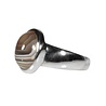 Zilveren ring agaat (Botswana) maat 17 | ovaal 1,1 x 0,9 cm Zilveren ring agaat (Botswana) maat 17 | ovaal 1,1 x 0,9 cm
