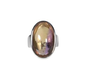 Zilveren ring ametrien maat 18 1/2 | ovaal 2,2 x 1,5 cm Zilveren ring ametrien maat 18 1/2 | ovaal 2,2 x 1,5 cm