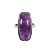 Zilveren ring amethist maat 17 1/2 | rechthoek 2,8 x 1,3 cm Zilveren ring amethist maat 17 1/2 | rechthoek 2,8 x 1,3 cm