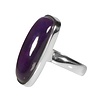 Zilveren ring amethist maat 17 1/2 | rechthoek 2,8 x 1,3 cm Zilveren ring amethist maat 17 1/2 | rechthoek 2,8 x 1,3 cm