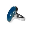 Zilveren ring apatiet maat 17 | ovaal 2,2 x 1,4 cm Zilveren ring apatiet maat 17 | ovaal 2,2 x 1,4 cm
