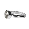 Zilveren ring bergkristal maat 18 1/2 | rond facet 0,8 cm Zilveren ring bergkristal maat 18 1/2 | rond facet 0,8 cm