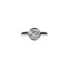 Zilveren ring bergkristal maat 17 1/2 | rond facet 0,8 cm Zilveren ring bergkristal maat 17 1/2 | rond facet 0,8 cm