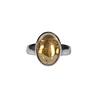 Zilveren ring citrien maat 18 | ovaal 1,4 x 1,1 cm Zilveren ring citrien maat 18 | ovaal 1,4 x 1,1 cm