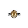Zilveren ring citrien maat 17 | ovaal 1,2 x 1 cm Zilveren ring citrien maat 17 | ovaal 1,2 x 1 cm