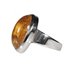 Zilveren ring citrien maat 18 | ovaal 1,9 x 1,4 cm Zilveren ring citrien maat 18 | ovaal 1,9 x 1,4 cm