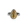 Zilveren ring citrien maat 18 | druppel 1,4 x 0,9 cm Zilveren ring citrien maat 18 | druppel 1,4 x 0,9 cm