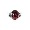 Zilveren ring granaat (rhodoliet) maat 17 | ovaal facet 1,3 x 0,9 cm Zilveren ring granaat (rhodoliet) maat 17 | ovaal facet 1,3 x 0,9 cm