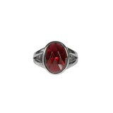Zilveren ring granaat (rhodoliet) maat 18 | ovaal facet 1,3 x 1 cm Zilveren ring granaat (rhodoliet) maat 18 | ovaal facet 1,3 x 1 cm
