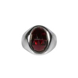 Zilveren ring granaat (rhodoliet) maat 17 1/2 | ovaal facet 1,4 x 0,9 cm Zilveren ring granaat (rhodoliet) maat 17 1/2 | ovaal facet 1,4 x 0,9 cm