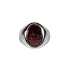 Zilveren ring granaat (rhodoliet) maat 17 1/2 | ovaal facet 1,4 x 0,9 cm Zilveren ring granaat (rhodoliet) maat 17 1/2 | ovaal facet 1,4 x 0,9 cm