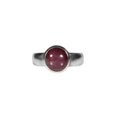 Zilveren ring robijn maat 18 | rond 1 cm Zilveren ring robijn maat 18 | rond 1 cm