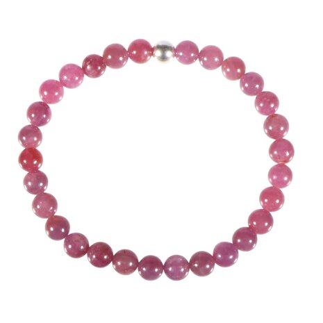Robijn A-kwaliteit armband 18 cm | 6 mm kralen Robijn A-kwaliteit armband 18 cm | 6 mm kralen