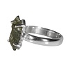 Zilveren ring moldaviet maat 16 1/2 | ruw 1,5 x 0,8 cm Zilveren ring moldaviet maat 16 1/2 | ruw 1,5 x 0,8 cm