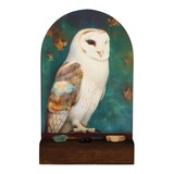 Altaartje "Rust & Concentratie" uil met edelstenen