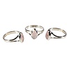 Zilveren ring rozenkwarts maat 19 | markies 1 x 0,5 cm Zilveren ring rozenkwarts maat 19 | markies 1 x 0,5 cm