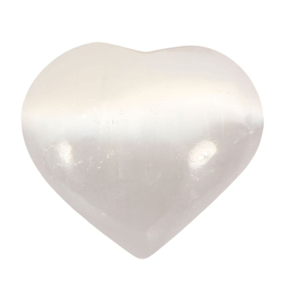 Seleniet edelsteen hart 3,5 cm