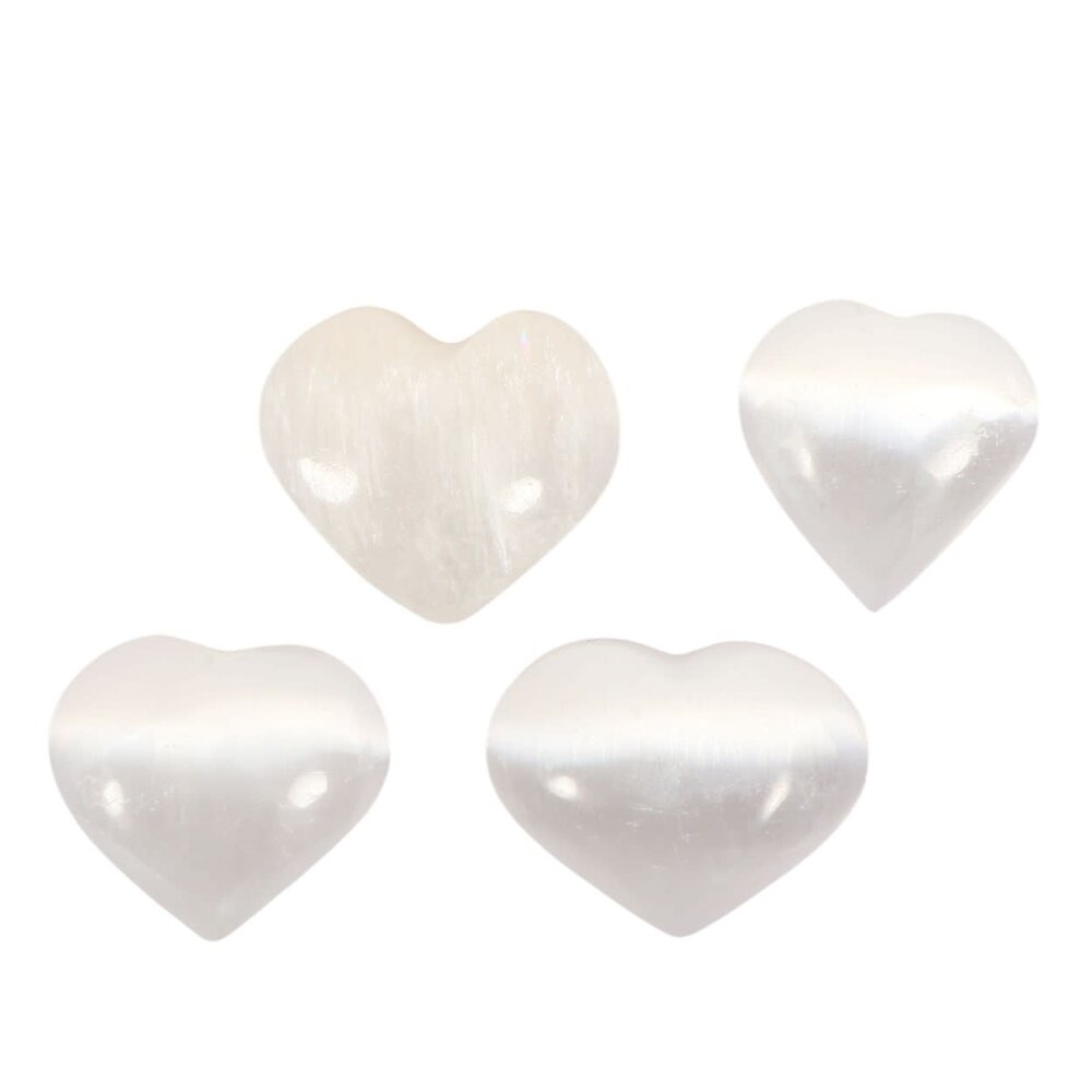 Seleniet edelsteen hart 4,5 cm Seleniet edelsteen hart 4,5 cm