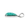 Zilveren hanger amazoniet | druppel 1,8 x 0,9 cm Zilveren hanger amazoniet | druppel 1,8 x 0,9 cm