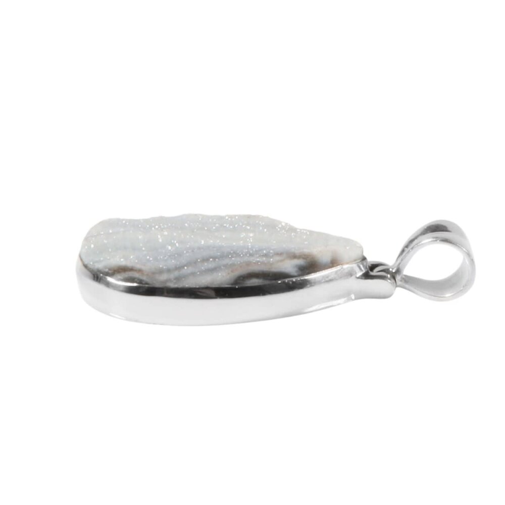Zilveren hanger chalcedoonroosje | druppel 2,7 x 1,8 cm Zilveren hanger chalcedoonroosje | druppel 2,7 x 1,8 cm