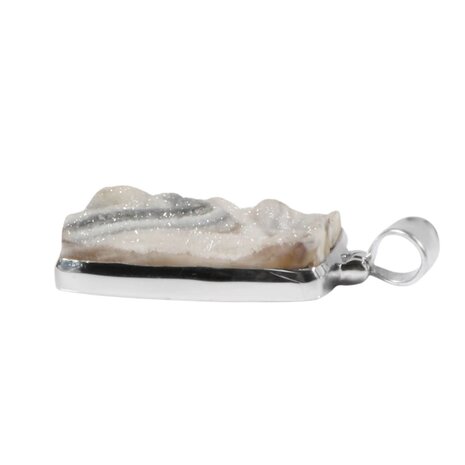 Zilveren hanger chalcedoonroosje | rechthoek 2,8 x 1,8 cm Zilveren hanger chalcedoonroosje | rechthoek 2,8 x 1,8 cm
