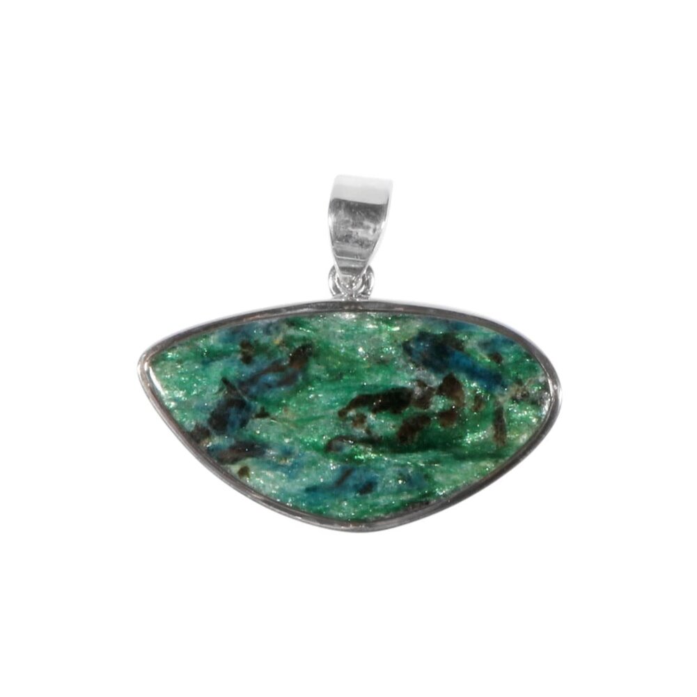 Zilveren hanger fuchsiet | druppel 2 x 3,7 cm Zilveren hanger fuchsiet | druppel 2 x 3,7 cm