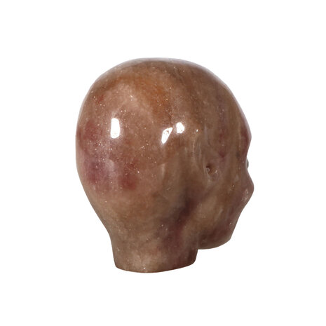 Aardbeienkwarts fairy schedel 7 x 7,5 x 4 cm | 403 gram Aardbeienkwarts fairy schedel 7 x 7,5 x 4 cm | 403 gram