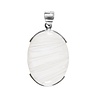 Zilveren hanger scoleciet | ovaal 3,5 x 2,7 cm Zilveren hanger scoleciet | ovaal 3,5 x 2,7 cm