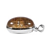 Zilveren hanger sjamaankwarts | ovaal 2,4 x 1,9 cm Zilveren hanger sjamaankwarts | ovaal 2,4 x 1,9 cm