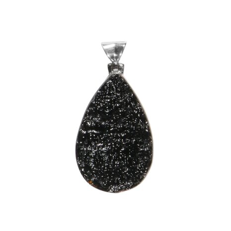 Zilveren hanger tektiet | ruw druppel 3,4 x 2,2 cm Zilveren hanger tektiet | ruw druppel 3,4 x 2,2 cm