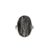 Zilveren ring toermalijn (zwart) maat 18 1/2 | ovaal ruw 2,3 x 1,6 cm Zilveren ring toermalijn (zwart) maat 18 1/2 | ovaal ruw 2,3 x 1,6 cm