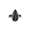 Zilveren ring toermalijn (zwart) maat 19 1/2 | druppel ruw 1,9 x 1 cm Zilveren ring toermalijn (zwart) maat 19 1/2 | druppel ruw 1,9 x 1 cm
