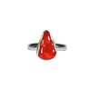 Zilveren ring opaal (vuur) maat 17 1/2 (verstelbaar) | 1,4 x 0,9 cm Zilveren ring opaal (vuur) maat 17 1/2 (verstelbaar) | 1,4 x 0,9 cm