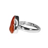 Zilveren ring opaal (vuur) maat 17 1/2 (verstelbaar) | 1,4 x 0,9 cm Zilveren ring opaal (vuur) maat 17 1/2 (verstelbaar) | 1,4 x 0,9 cm