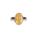 Zilveren ring opaal (edel) maat 17 1/2 (verstelbaar) | ovaal 1,3 x 0,8 cm Zilveren ring opaal (edel) maat 17 1/2 (verstelbaar) | ovaal 1,3 x 0,8 cm