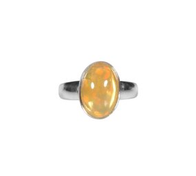 Zilveren ring opaal (edel) maat 17 1/2 (verstelbaar) | ovaal 1,3 x 0,8 cm Zilveren ring opaal (edel) maat 17 1/2 (verstelbaar) | ovaal 1,3 x 0,8 cm