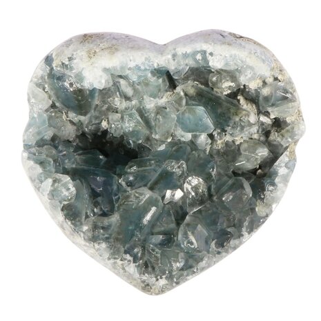 Celestien A-kwaliteit cluster hart 12 x 11,5 x 6,5 cm | 1222 gram