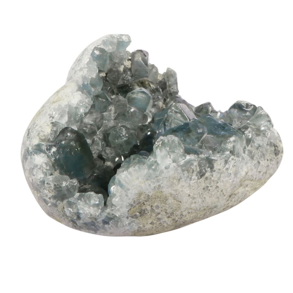 Celestien A-kwaliteit cluster hart 12 x 11,5 x 6,5 cm | 1222 gram